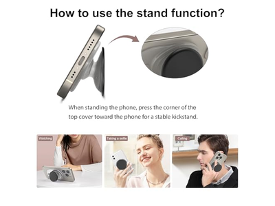 Impugnatura magnetica per telefono con supporto espandibile compatibile con MagSafe