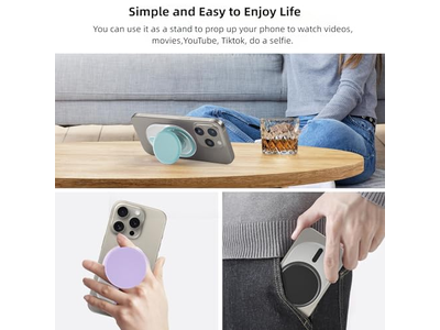 Impugnatura magnetica per telefono con supporto espandibile compatibile con MagSafe