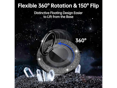 Impugnatura magnetica per telefono con cavalletto girevole e accessori rimovibili