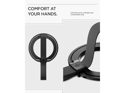 Impugnatura magnetica per supporto telefono con passante per cinturino da dito per MagSafe e Pixe