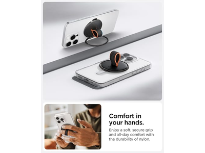 Impugnatura magnetica per supporto telefono con passante per cinturino da dito per dispositivi MagSafe