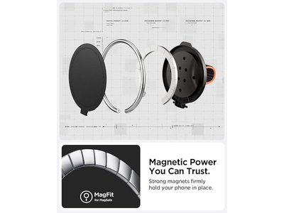 Impugnatura magnetica per supporto telefono con passante per cinturino da dito per dispositivi MagSafe