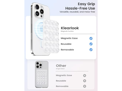 Supporto magnetico per telefono per supporto adesivo rimovibile trasparente