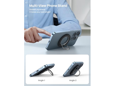 Anello magnetico per telefono per MagSafe: magnete potente e impugnatura con rotazione a 360 gradi