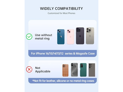 Portacellulare magnetico ad anello compatibile con MagSafe - Impugnatura rimovibile St
