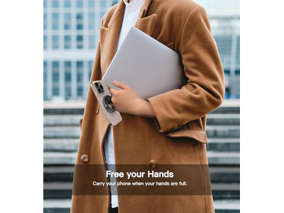 Supporto magnetico per anello per telefono per Mag-Safe 360 con rotazione libera