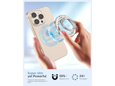 Supporto magnetico per presa ad anello per telefono con design floreale