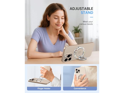 Supporto magnetico per presa ad anello per telefono con design floreale