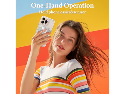 Supporto magnetico per anello per telefono con accessorio MagSafe Argento