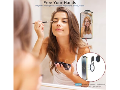 Porta cellulare magnetico con impugnatura regolabile per smartphone