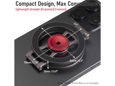 Supporto magnetico per telefono e Fidget Spinner - Doppio anello di supporto laterale