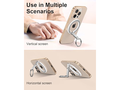 Supporto magnetico per telefono con supporto ad anello e cavalletto regolabile