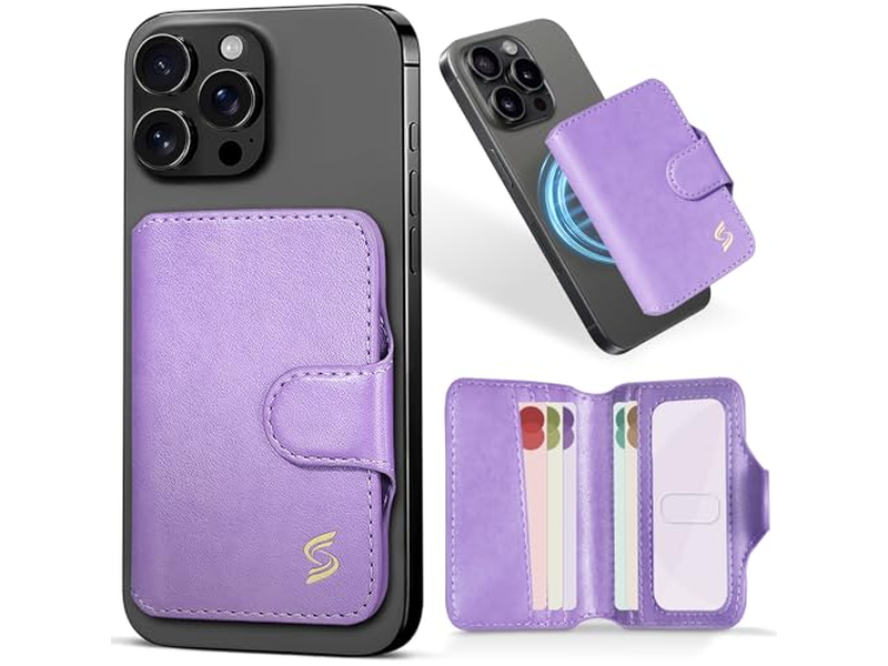 Porta carte magnetico per telefono con blocco RFID 5 slot per 7 ca