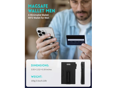 Il portafoglio magnetico pop-up per iPhone può contenere 8 carte e banconote