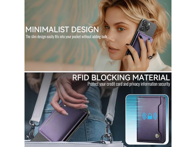 Porta carte magnetico con blocco RFID compatibile con telefoni MagSafe Pur