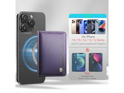 Porta carte magnetico con blocco RFID compatibile con telefoni MagSafe Pur