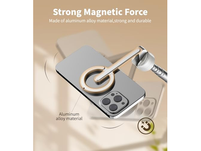 Treppiede magnetico per selfie stick con robusto supporto magnetico in alluminio