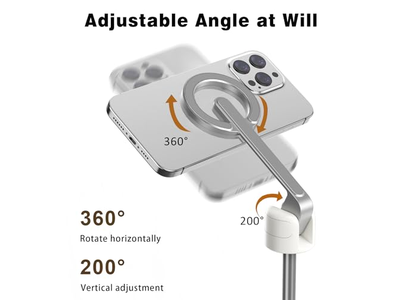 Treppiede magnetico per selfie stick con robusto supporto magnetico in alluminio
