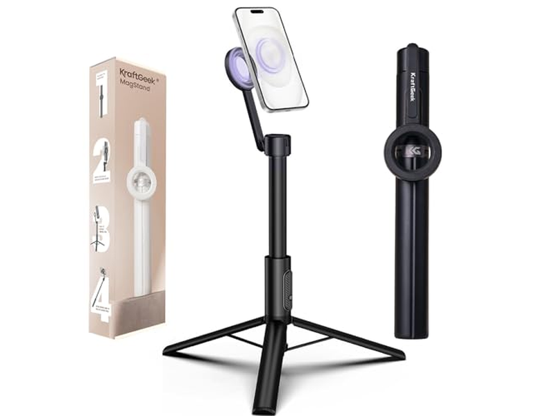 Treppiede magnetico per iPhone, 64 Selfie Stick per iPhone Magsafe