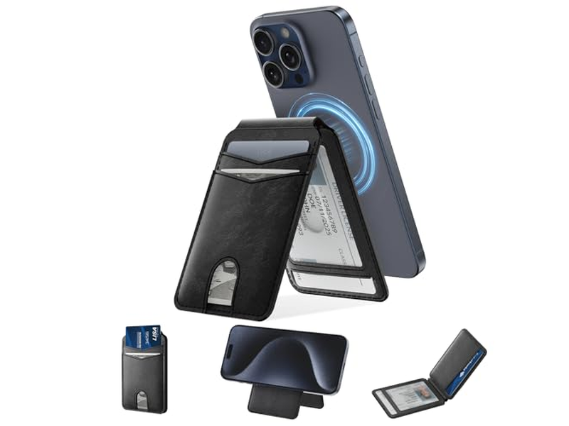 Portafoglio magnetico e porta carte compatibile con Magsafe per iPhone - B