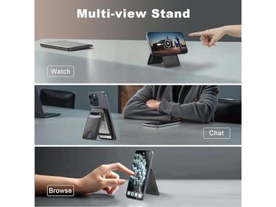 Portafoglio magnetico e porta carte compatibile con Magsafe per iPhone - B