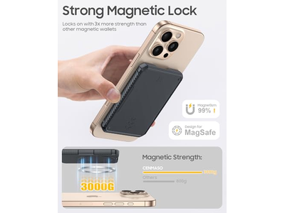 Il porta carte magnetico a portafoglio può contenere 6-7 carte con blocco RFID Ultra-Sli