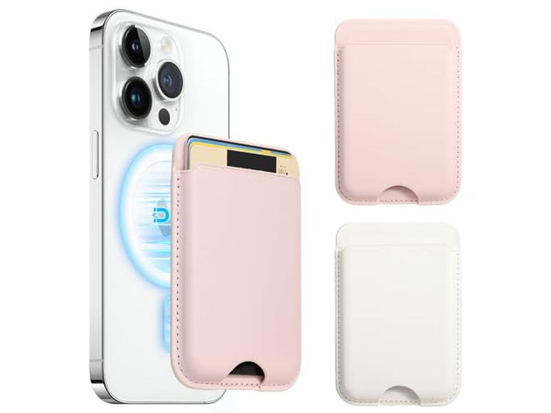 Portafoglio magnetico compatibile con porta carte MagSafe in confezione da 2 per iPhone