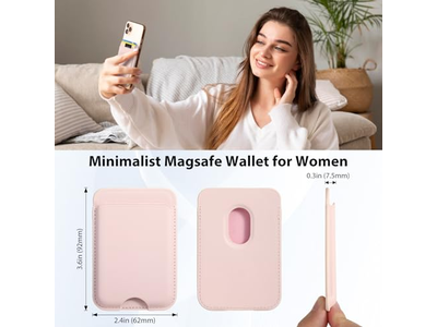 Portafoglio magnetico compatibile con porta carte MagSafe in confezione da 2 per iPhone