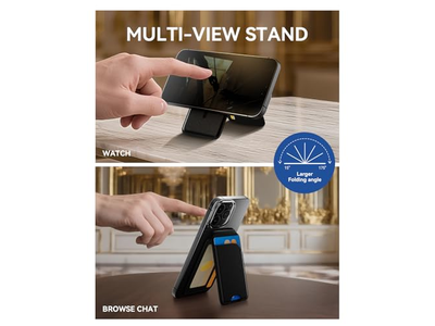 Portafoglio magnetico per porta carte di credito iPhone 5 con supporto RFID B