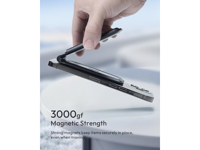 Portafoglio magnetico per iPhone con supporto regolabile e blocco RFID