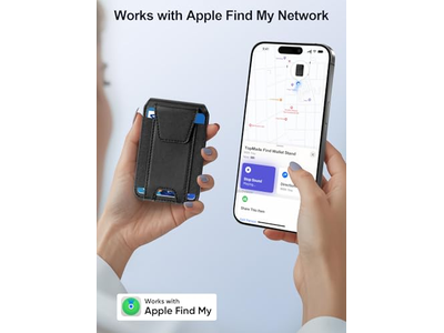 Portafoglio magnetico per iPhone Funziona con il supporto regolabile Find My 9 Ca