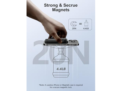 Portafoglio magnetico per iPhone Funziona con il supporto regolabile Find My 9 Ca