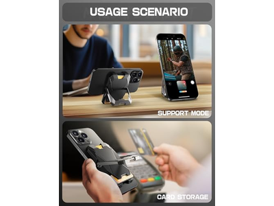 Supporto magnetico per portafoglio per iPhone con blocco RFID e porta carte