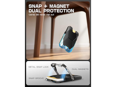 Supporto magnetico per portafoglio per iPhone con blocco RFID e porta carte