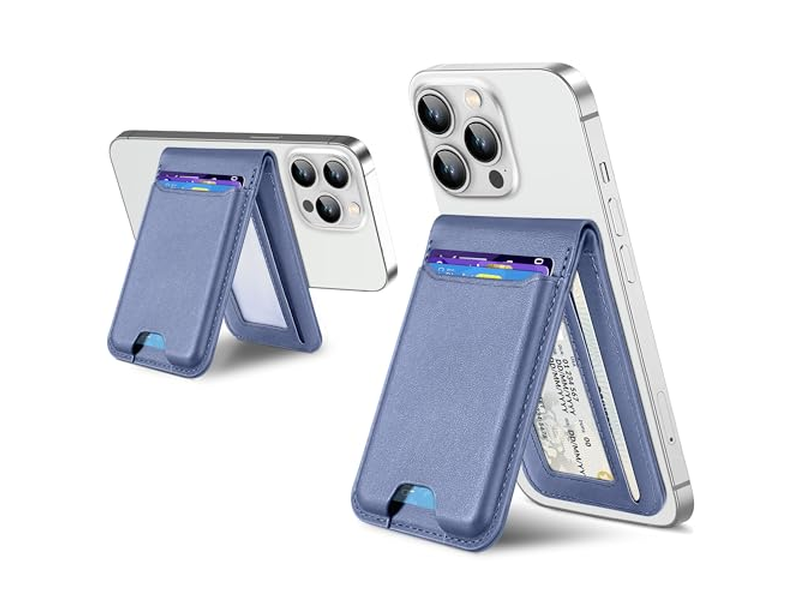 Portafoglio magnetico con supporto regolabile Finestra ID Blocco RFID