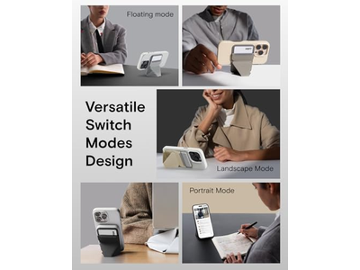 Supporto magnetico per portafoglio con regolazione dell'angolazione e compatibilità MagSafe