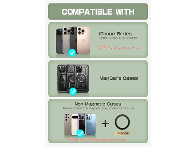 Il portafoglio magnetico con supporto può contenere 6 carte Supporto per telefono con blocco RFID