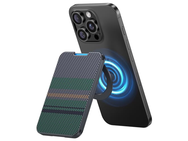 Portafoglio magnetico con supporto Porta carte minimalista per iPhone RFID Bl