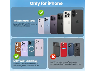 Porta cellulare magnetico senza fili