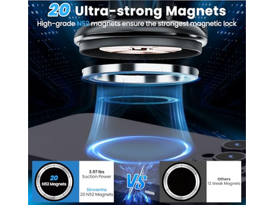 Porta cellulare magnetico senza fili