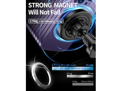 Caricabatteria da auto MagSafe Caricabatteria da auto wireless 3 in 1