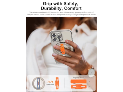 Supporto per telefono compatibile con MagSafe con cinturino sostituibile