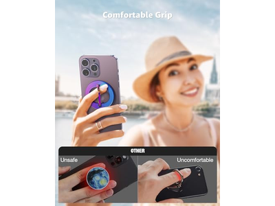 Supporto ad anello magnetico MagSafe per telefono con supporto regolabile Colorf