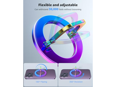 Supporto ad anello magnetico MagSafe per telefono con supporto regolabile Colorf