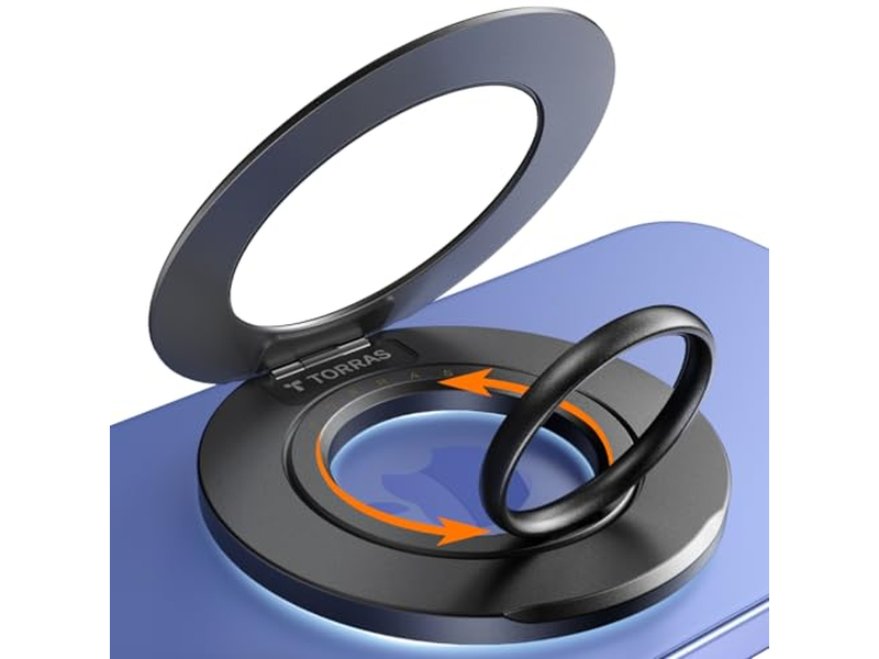 Supporto ad anello MagSafe per impugnatura del telefono con cavalletto compatibile con iPhone