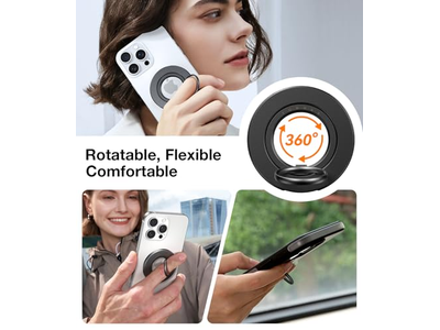 Supporto ad anello MagSafe per impugnatura del telefono con cavalletto compatibile con iPhone