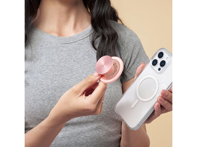 Grip per telefono MagSafe con cavalletto e parte superiore intercambiabile Dusty Rose