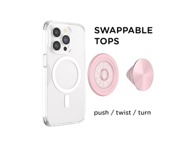 Grip per telefono MagSafe con cavalletto e parte superiore intercambiabile Dusty Rose