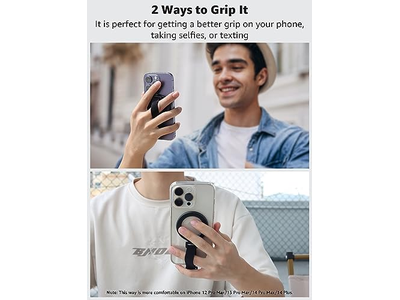 Grip per telefono MagSafe con supporto ad anello magnetico rimovibile e cavalletto