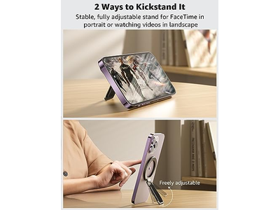 Grip per telefono MagSafe con supporto ad anello magnetico rimovibile e cavalletto